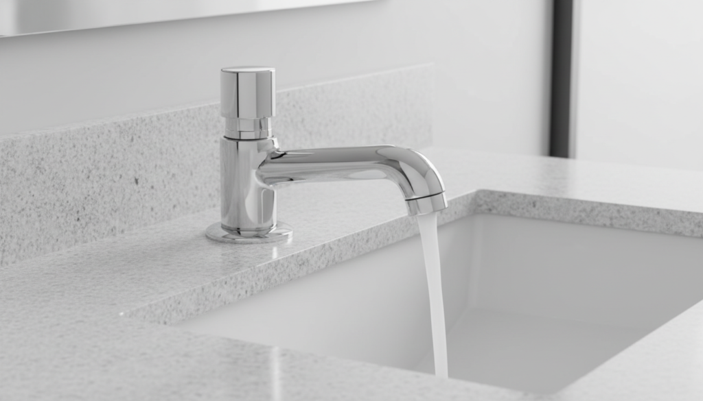 torneira de mesa com fechamento automático