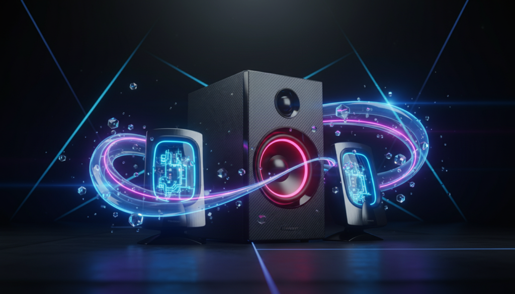 caixa de som com subwoofer