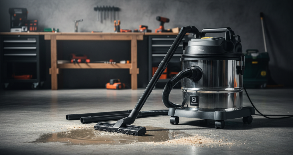 aspirador de pó e água