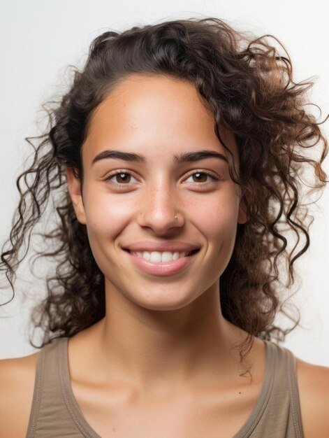mulher jovem sem maquilhagem com textura de pele 1000823 186061